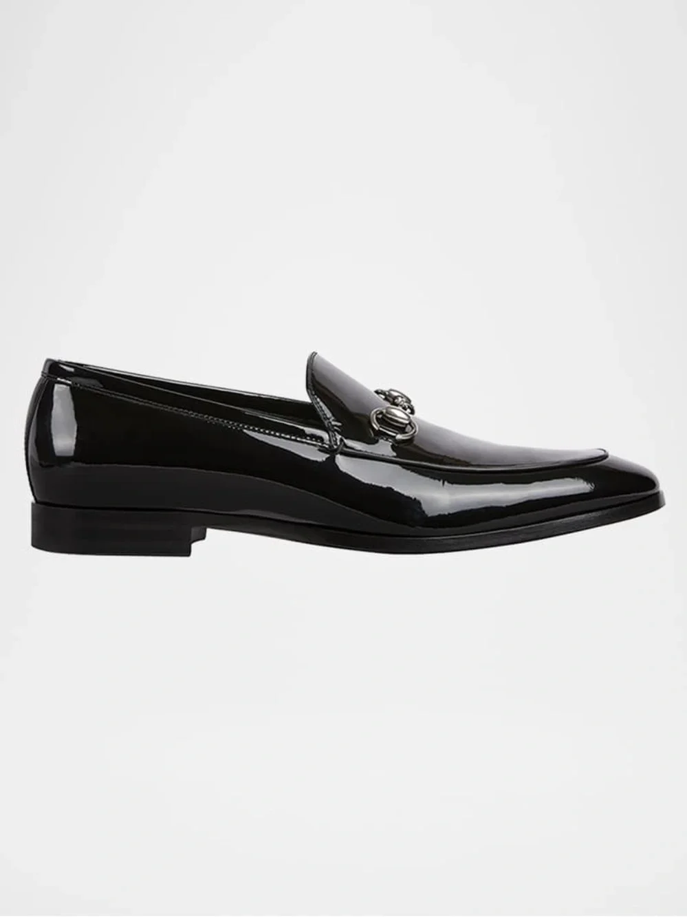 Gucci Men's Next Patent Leather Bit Loafers in Black NWOB
